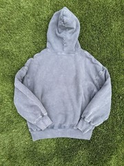 Yeezy Inspired Custom Heavyweight Washed Slate Gray Pullover Hoodie