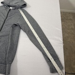 Reigning Champ Hoodie Mens Large Gray Adidas Zip Up Sweater Jacket Stretch Gym