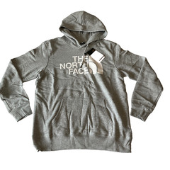 The North Face Pullover Hoodie Mens Size L Gray Long Sleeve Stretch Drawstring