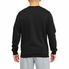 NWT Puma Men’s Crew Neck Fleece Pullover Logo Sweatshirt Black Size M $40 CC163