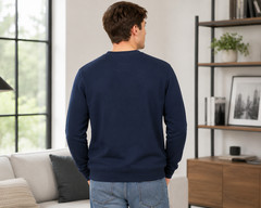 Mens Plain Crewneck Sweatshirt 3 Pack Bulk Lot Solid Pullovers S-3XL
