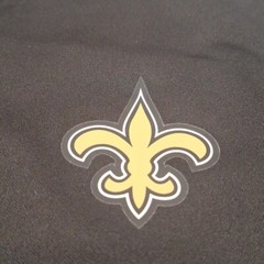 NFL Team Apparel Saints Black Gold Quarter Zip Football New Orleans Mens Med