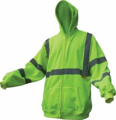 Class III Hooded Sweatshirt High Visibility Reflective Hoodie