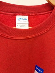 Gildan Heavy Blend Medium Sweatshirt Antique Cherry Red Crewneck Long Sleeve
