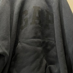 Yeezy Gap Engineered By Balenciaga Dove Hoodie Washed Black 472996-00