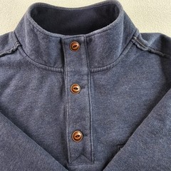 Tommy Bahama Quarter Zip Pullover Sweatshirt Men’s L Blue Cotton Polyester Blend