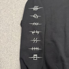 Ripple Junction Naruto Shippuden Sweatshirt Mens Large Black Akatsuki Cloud