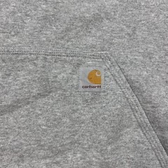 Carhartt Gray Pullover Hoodie Mens XL Tall Loose Fit Sleeve Logo Workwear Basic