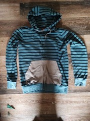 Quiksilver Emo Striped Hoodie Size Small