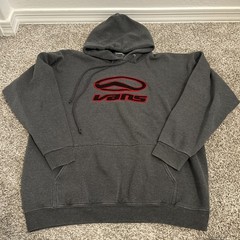 Vintage Vans 90s Y2K Gray Hoodie Skate BMXx Hook Ups Men’s Size XL