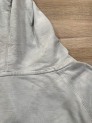 The Mountain Owl Hoodie LARGE Adult Green/Gray Nature Pullover Lightweight Y2K