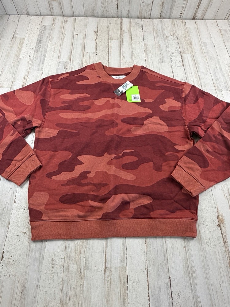 DSG Men’s Long Sleeve Red Camo Sweatshirt Size Medium NWT Fast Ship