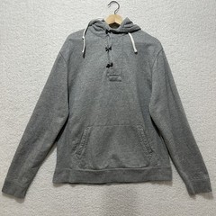 J.Crew Outerwear Fleece Hoodie Gray Deck Hook Heavyweight Sweater Size Large