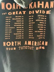 Noah Kahan Hoodies The Great Divide North American Tour 2026 Reprint Gildan