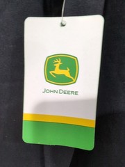 John Deere Pullover Hoodie Sweatshirt Navy Kangaroo Pouch Size Large NWT