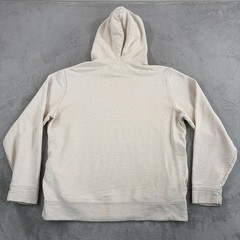 Outerknown Sur Snap Hoodie Mens XL Beige Washed Hemp Organic Cotton Pullover