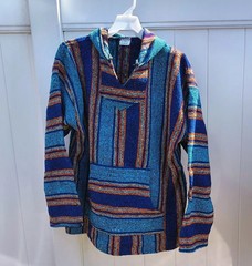 NEW Baja Pullover Hoodie Drug Rug 2XL-US SELLER- Baja Mexican Style