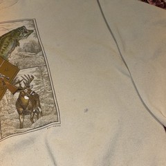 Vintage 90s A Man for All Seasons Hunting Fishing Outdoors Sweatshirt Size 3XL