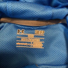 Under Armour UA All Season Mens Size Small Hoodie 1280025 Blue Gray Scales