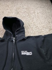 Vintage Star Trek Deep Space Nine Hoodie Mens XL Black Full Zip 20th Anniversary