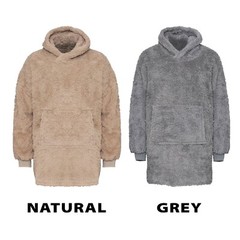 Ribbon Teddy Bear Fabric Hoodie Super-Soft Teddy Fleece 100% Polyester RI004