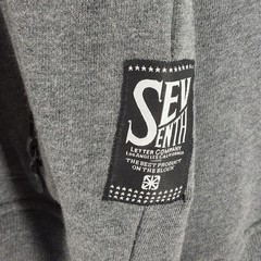 Seventh Letter Will Rise Dynasty Full Zip Sweatshirt Mens 2XL Gray Streetwear