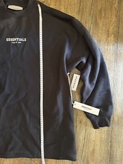Essentials Fear of God Relaxed Crew Neck (Iron/Dark, Medium)