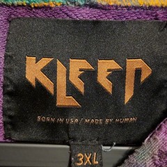 Kleep Mens Sweatshirt Tie-Dye Colorful Hoodie Size 3XL