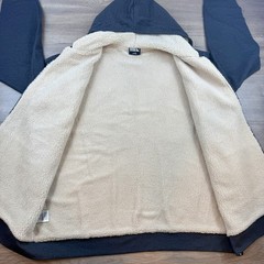 New Eddie Bauer Everyday Fleece Full Zip Faux Shearling Lined Hoodie Men’s XXL
