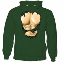 Ripped Muscle Hoodie Gym Training Top Weight Training Bodybuilding MMA weight