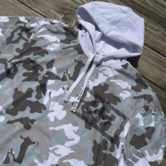 Rock Revival White Camo Layered Hoodie Size XXL