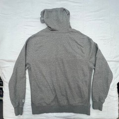 NFL Team Apparel STEELERS Football Hoodie Size XL Gray, Embroidered Puffy Logo