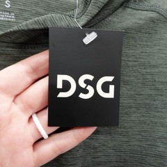 DSG Mens Movement Hoodie Green Long Sleeve Performance Shirt Small NEW