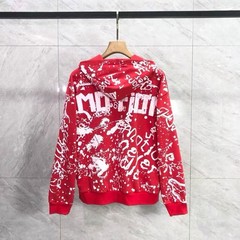 Mixed Emotion – Printed Lettering Print Zippered Hooded Sweatshirt