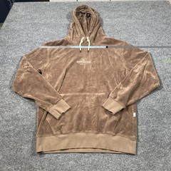 Quicksilver Corduroy Hoodie Mens Small Stretch Fabric Retro Surf Skater Style