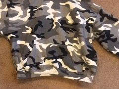 NEW Akimbo Mens M~Pullover Hoodie Sweatshirt ORGANIC Cotton~B&W Camouflage CAMO