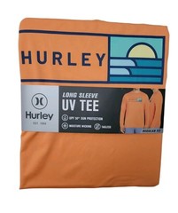 Hurley Men’s Sunny Side Hybrid Stretch Tagless UV T-Shirt Small Nectarine