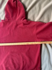 Men’s Vintage Y2K Quiksilver Red Surf Skate Pullover Hoodie Size Large