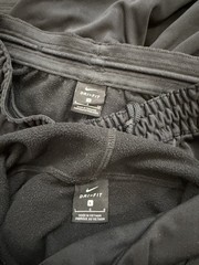 Nike Big Swoosh Track Suit Hoodie Pants Set Black Small Dri Fit
