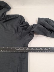 Nike Yoga Jacket Men Medium Gray Dri-Fit Full Zip Training Hoodie Stretch