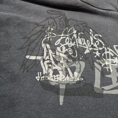VTG The Great China Wall Hoodie Full Zip Men XXL Art Designer Los Angeles