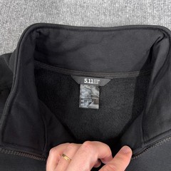5.11 Tactical Job Shirt Men 2XL Black 1/4 Zip Sweatshirt Jacket Work Fleece