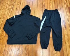 Nike Big Swoosh Track Suit Hoodie Pants Set Black Small Dri Fit