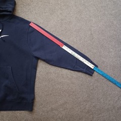 Nike Hoodie Mens XXL Blue Big Center Swoosh Spellout Pull Over Long Sleeve