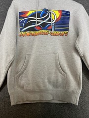 The Hundreds x Hook Ups Collaboration Hoodie Mens S Gray Pullover Streetwear