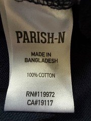 Men Parish Nation Short Sleeve Pullover Sweatshirt Distressed Hoodie 6XL Pockets