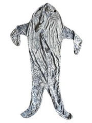 Shark One Piece Unisex Adult Hoodie / Pajamas – One Size New 🦈