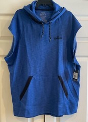 Men’s Spalding Pullover Hooded Royal Space Dyed Athletic Hoodie Blue Size XL
