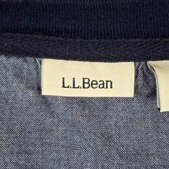 L.L. Bean Sweatshirt Mens Size Medium Pullover Crewneck Stripe Red White Navy