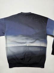 Calvin Klein Collection Men Spring 2014 Neoprene Sunset Sky Beach Sweatshirt M